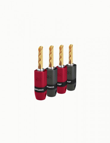 Set 4 Mufe banana Audioquest SureGrip 300 Gold