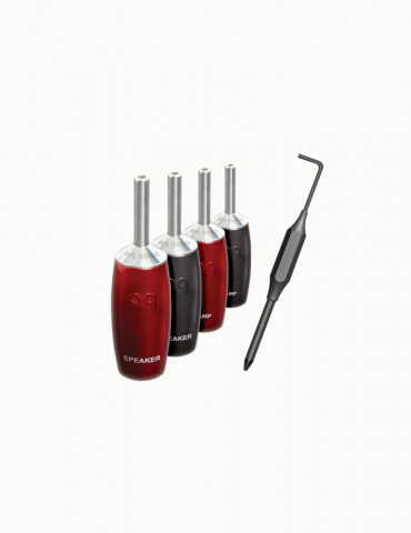 Set 4 mufe banana AudioQuest BAN1007 Silver