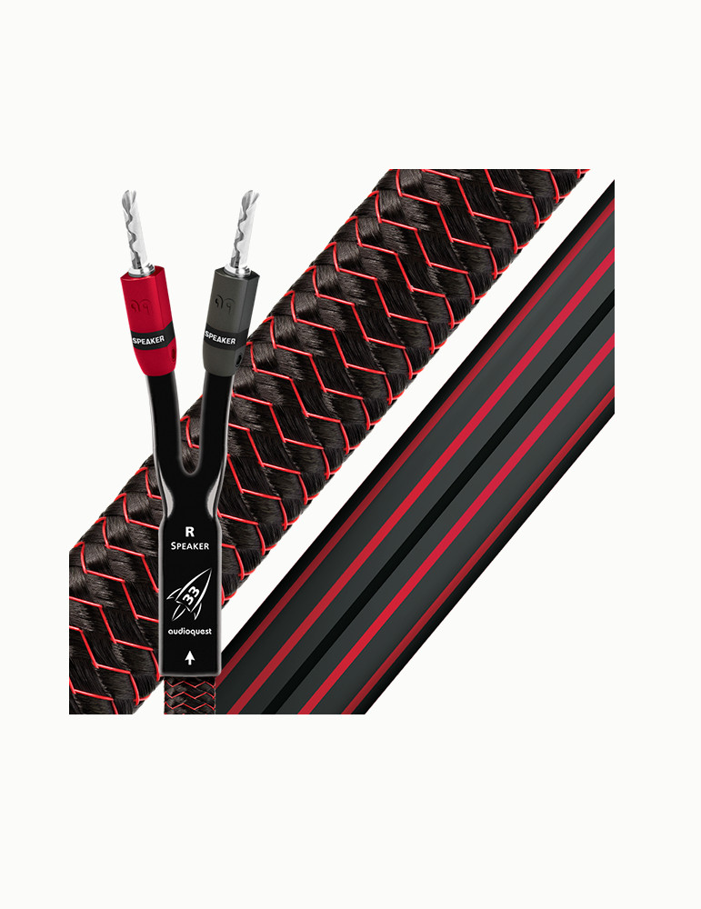 Cablu de boxe High-End cu mufe banana Audioquest Rocket 33