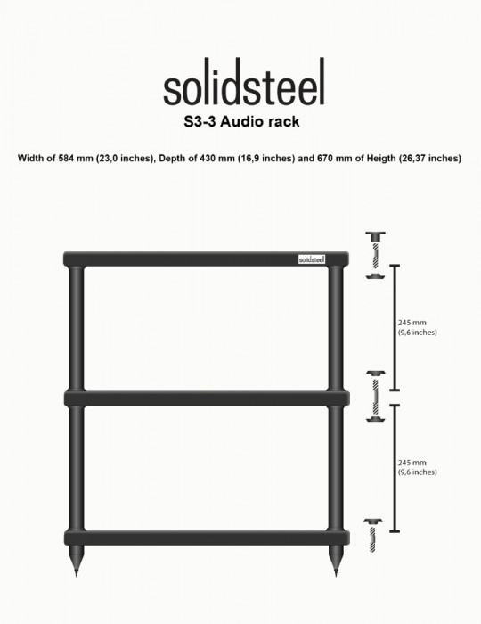 Rack Hi-Fi Solidsteel S3-3