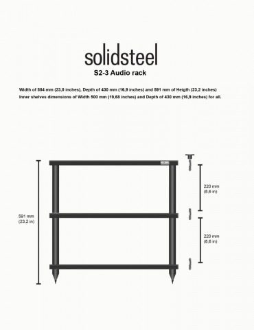 Rack Hi-Fi Solidsteel S2-3