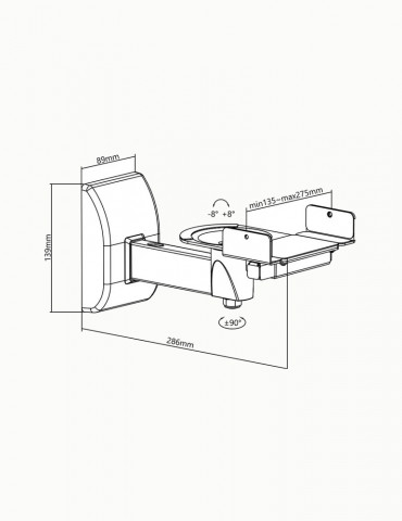 Norstone Bookshelves Wall Mount