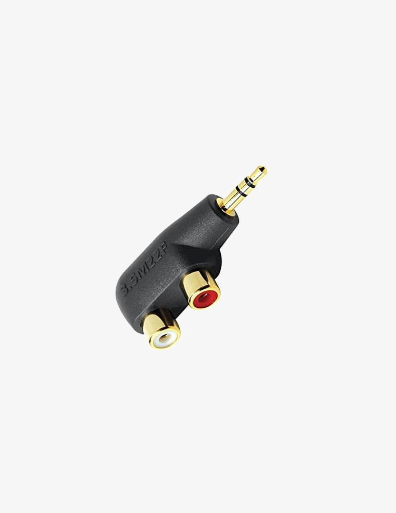 Adaptor 1xJack3.5 tata la 2xRCA mama