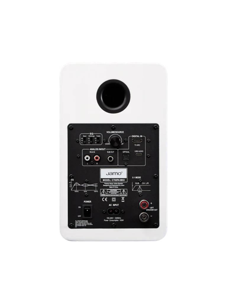 Boxe Active Jamo C705PA MKII white back