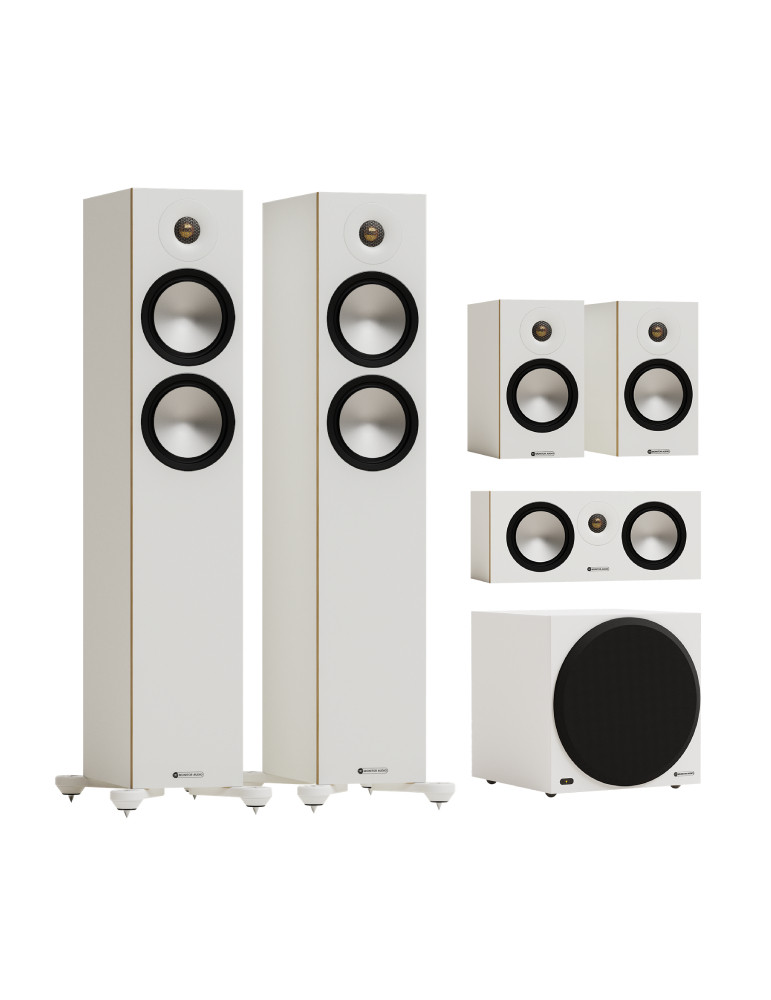 Monitor Audio Bronze 300 7G pachet 5.1 white
