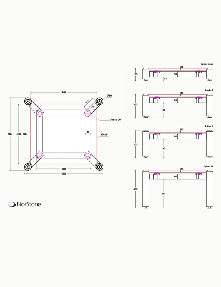 Norstone Spider Base